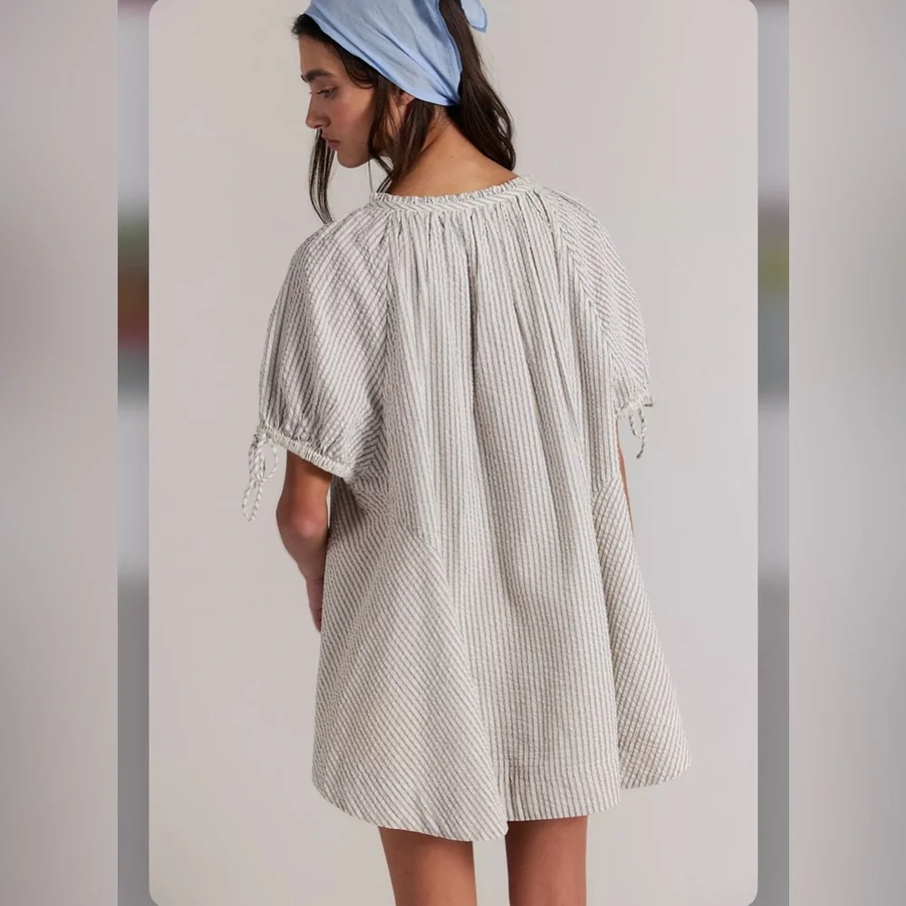 Free People Farley Striped tunic Dress - Picture 4 of 16